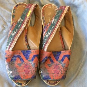 Kaanas Open Toe Boho Espadrilles